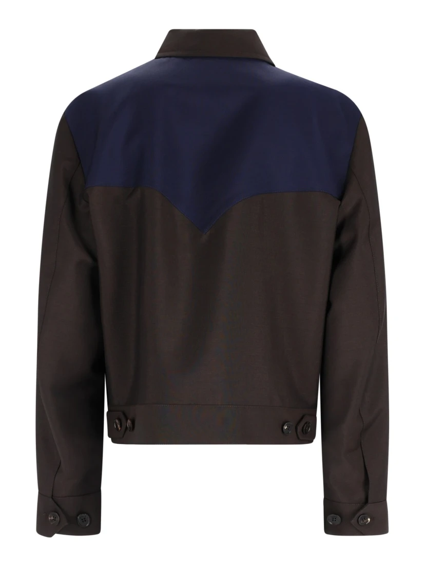 GIACCA IN LANA E MOHAIR CON ZIP