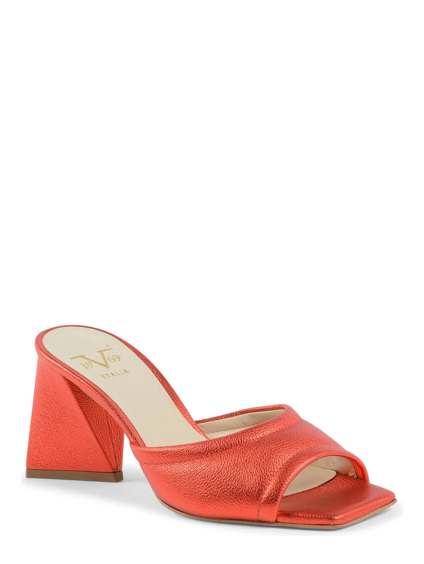 Multicolor Leather Platform Sandals