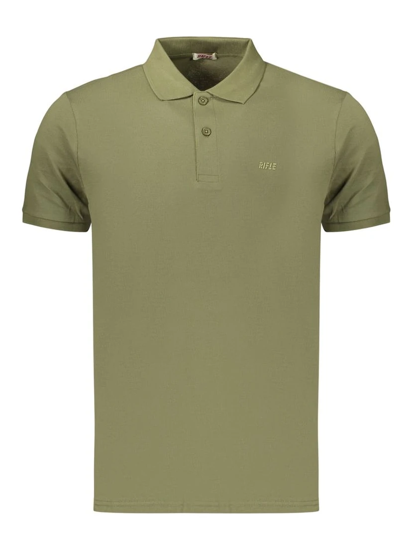 Green Cotton Polo Shirt