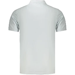 Blue Cotton Polo Shirt
