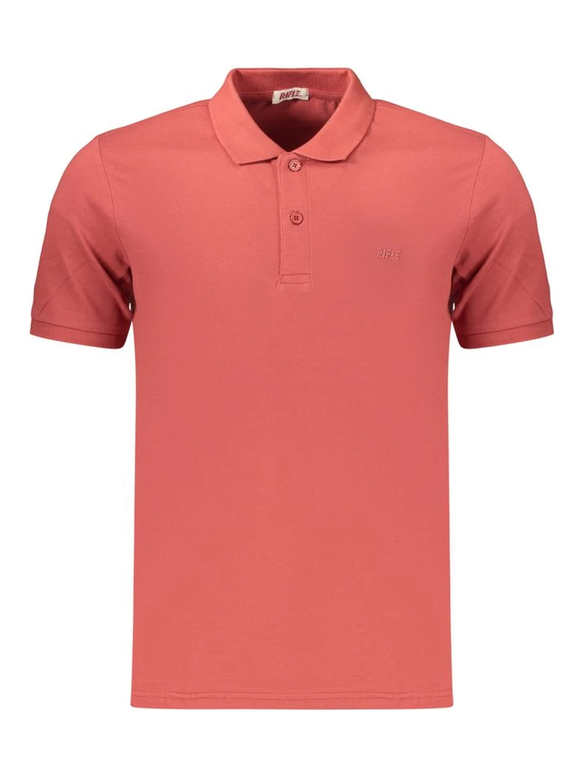 Red Cotton Polo Shirt