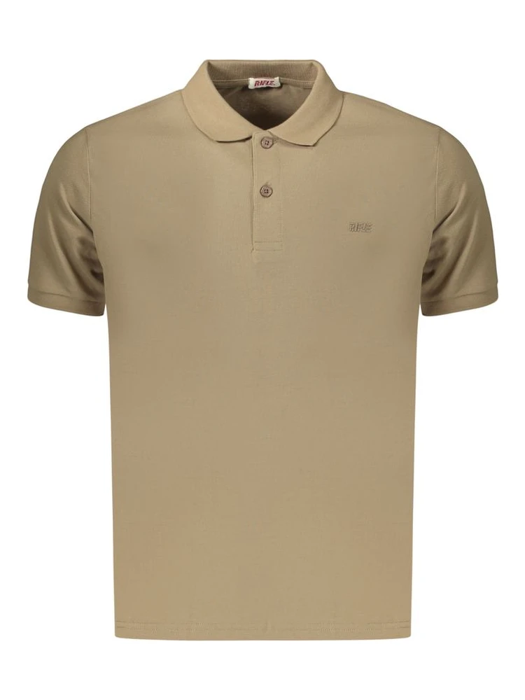 Brown Cotton Polo Shirt