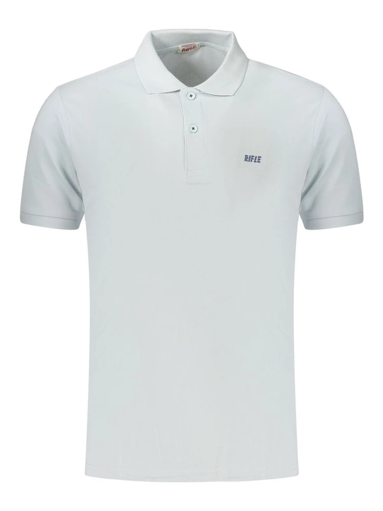 Blue Cotton Polo Shirt