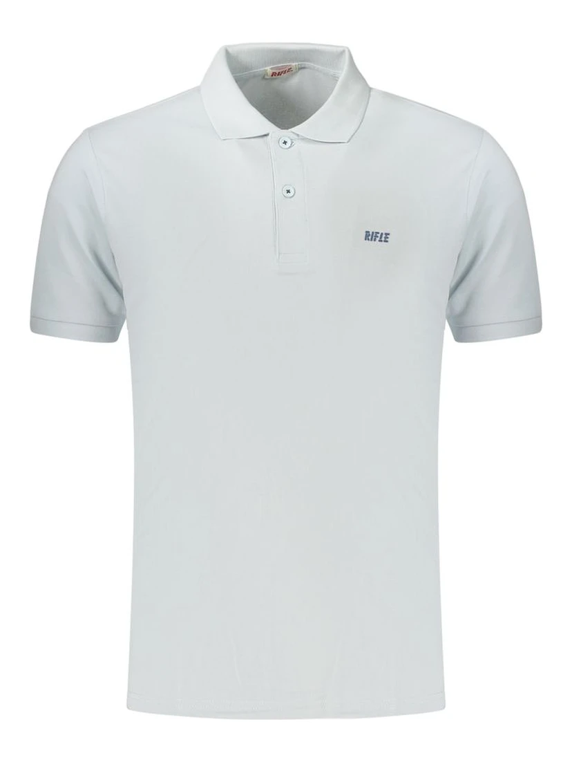 Blue Cotton Polo Shirt