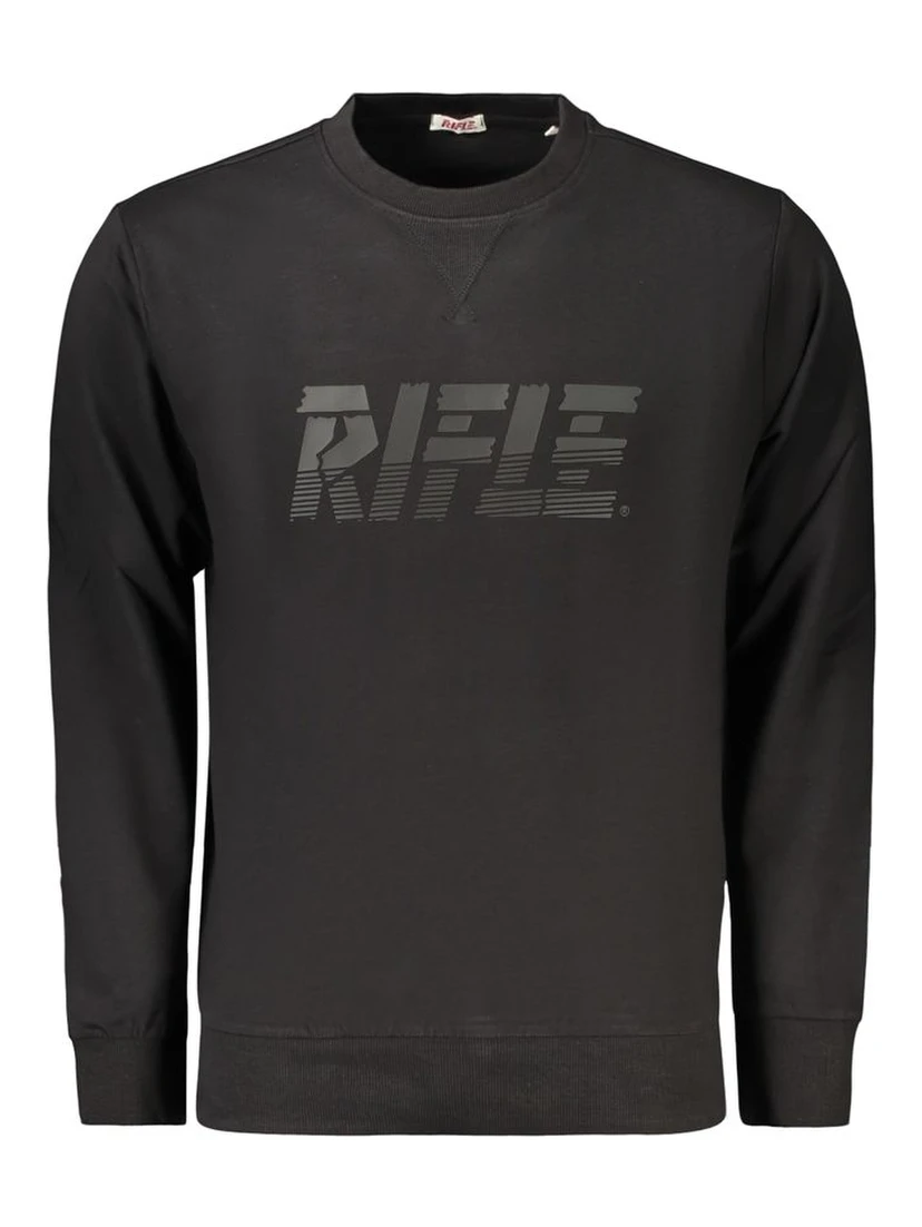 Black Cotton Sweatshirt