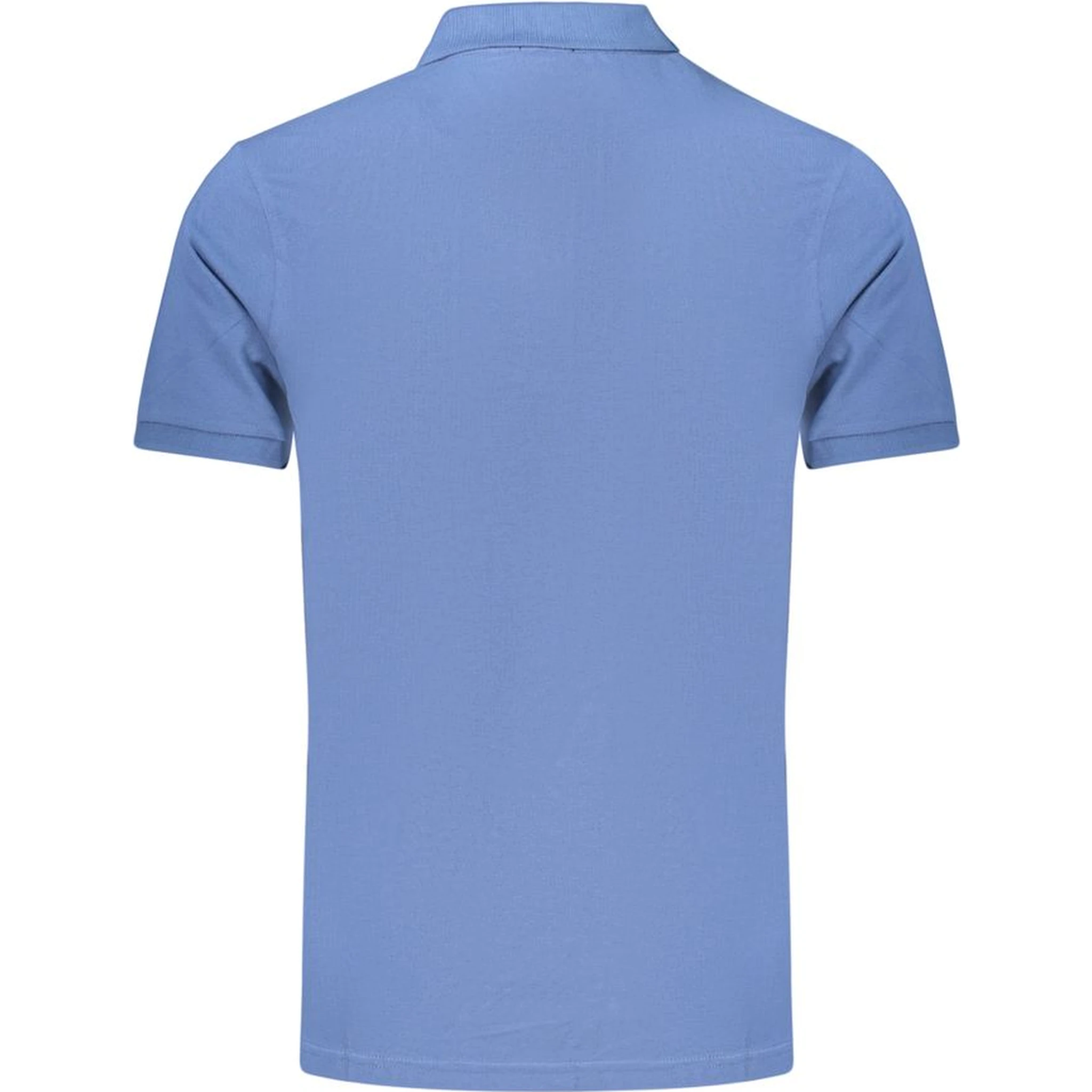 Blue Cotton Polo Shirt
