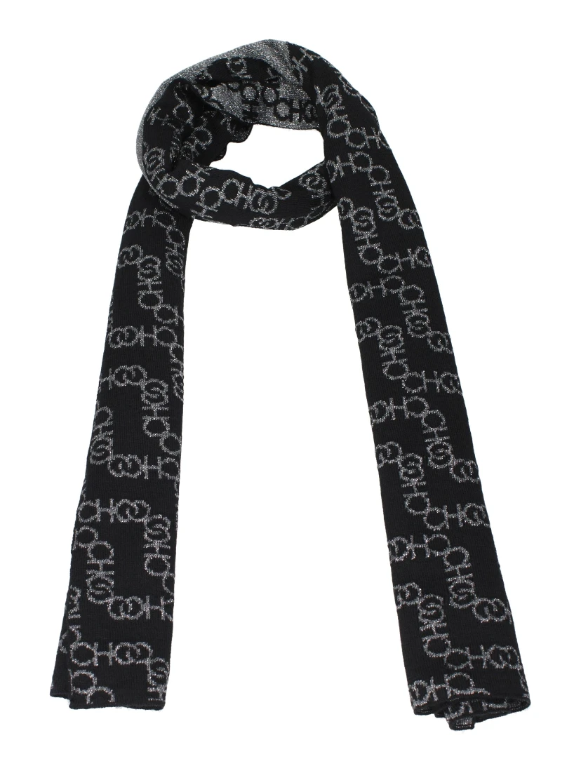 Black Acetate Scarf