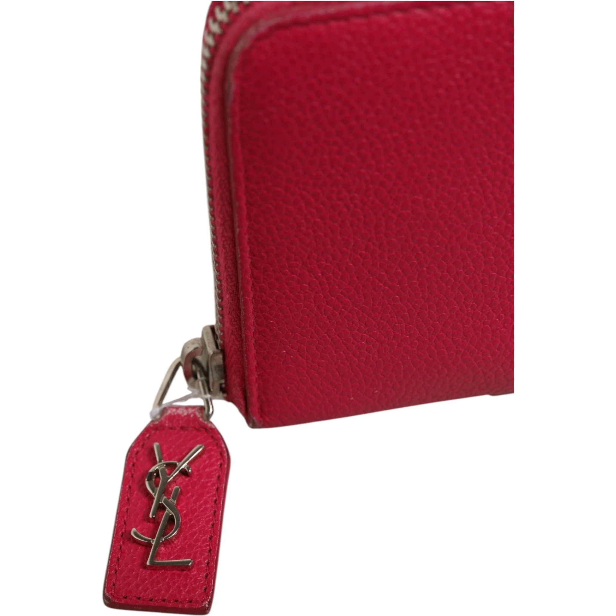 Magenta and Silver logo wallet