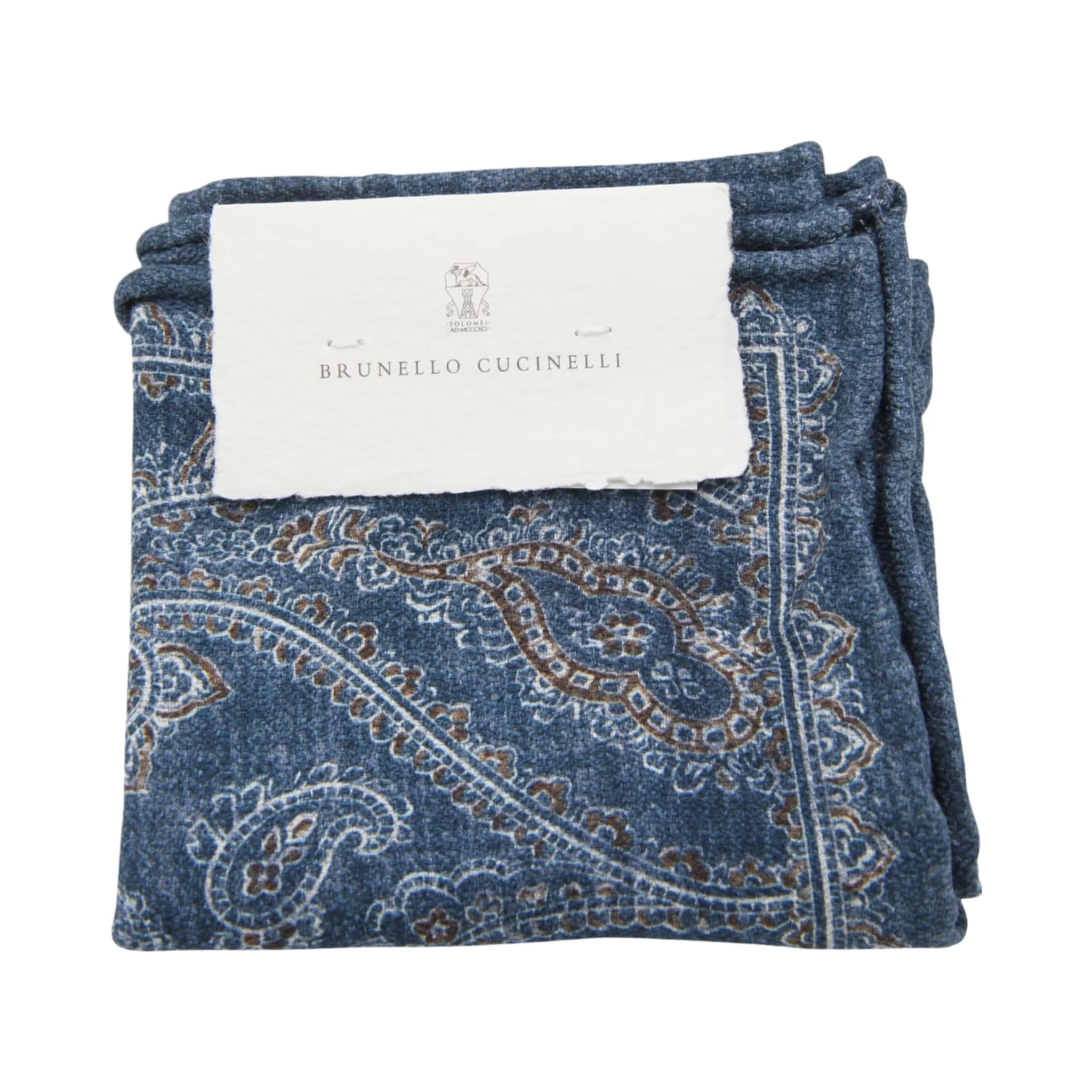 Blue Silk Pocket Square
