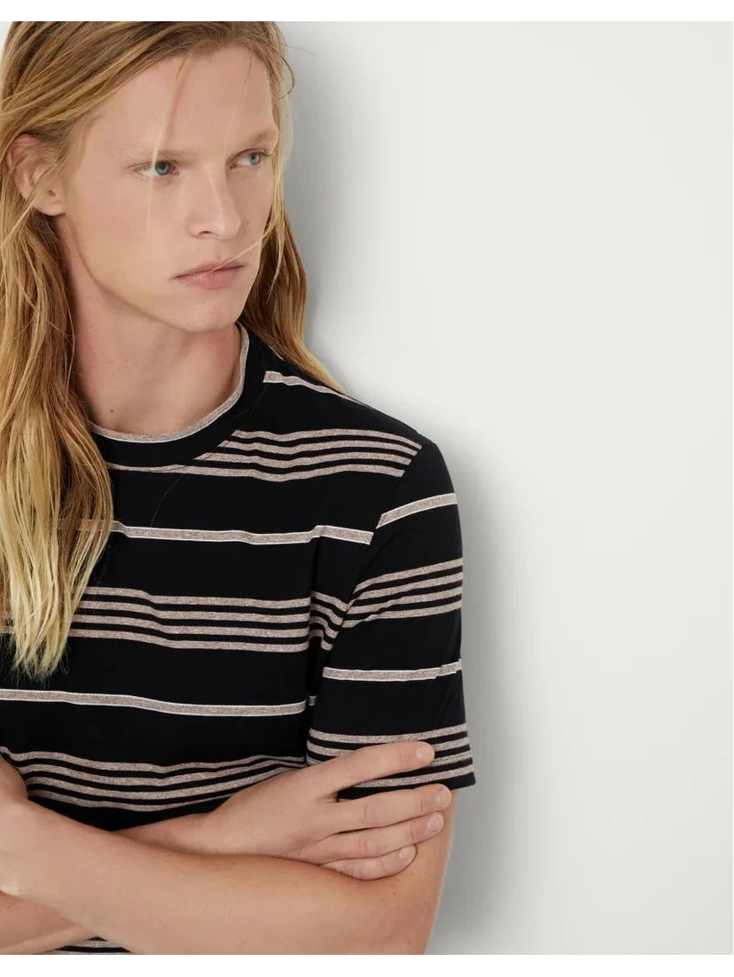 Bicolor Cotton T-Shirt