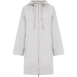 Gray Elastane Coat