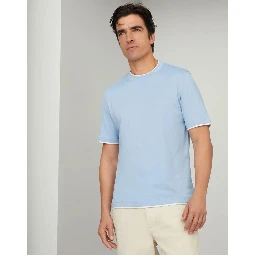 Bicolor Cotton T-Shirt