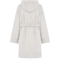 Gray Elastane Coat