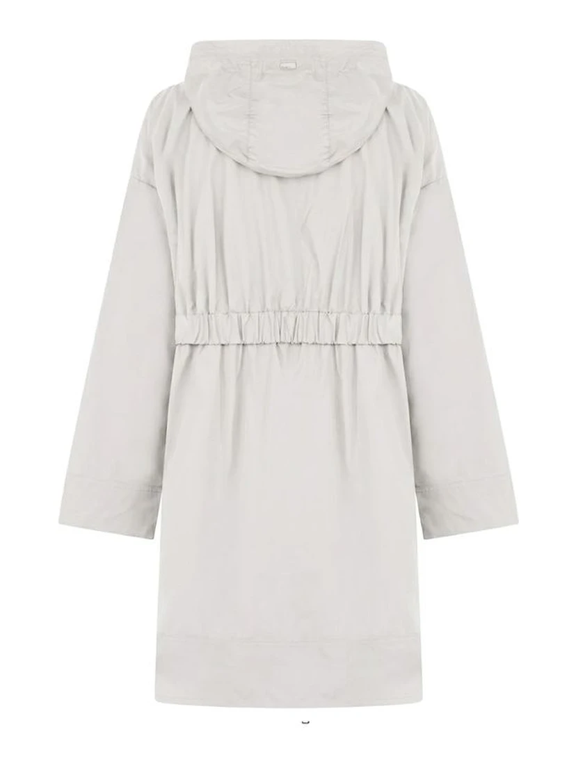 Gray Elastane Coat