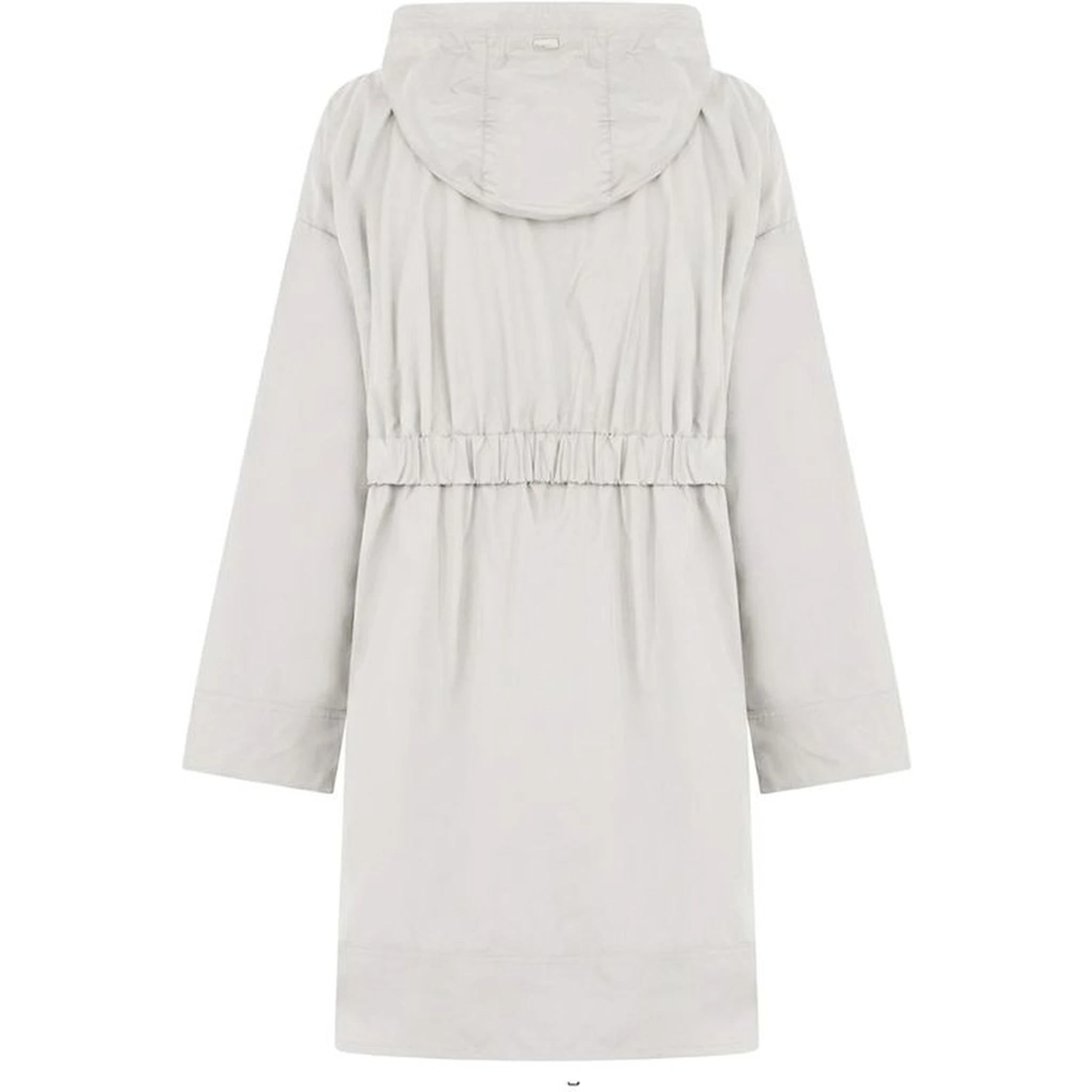 Gray Elastane Coat