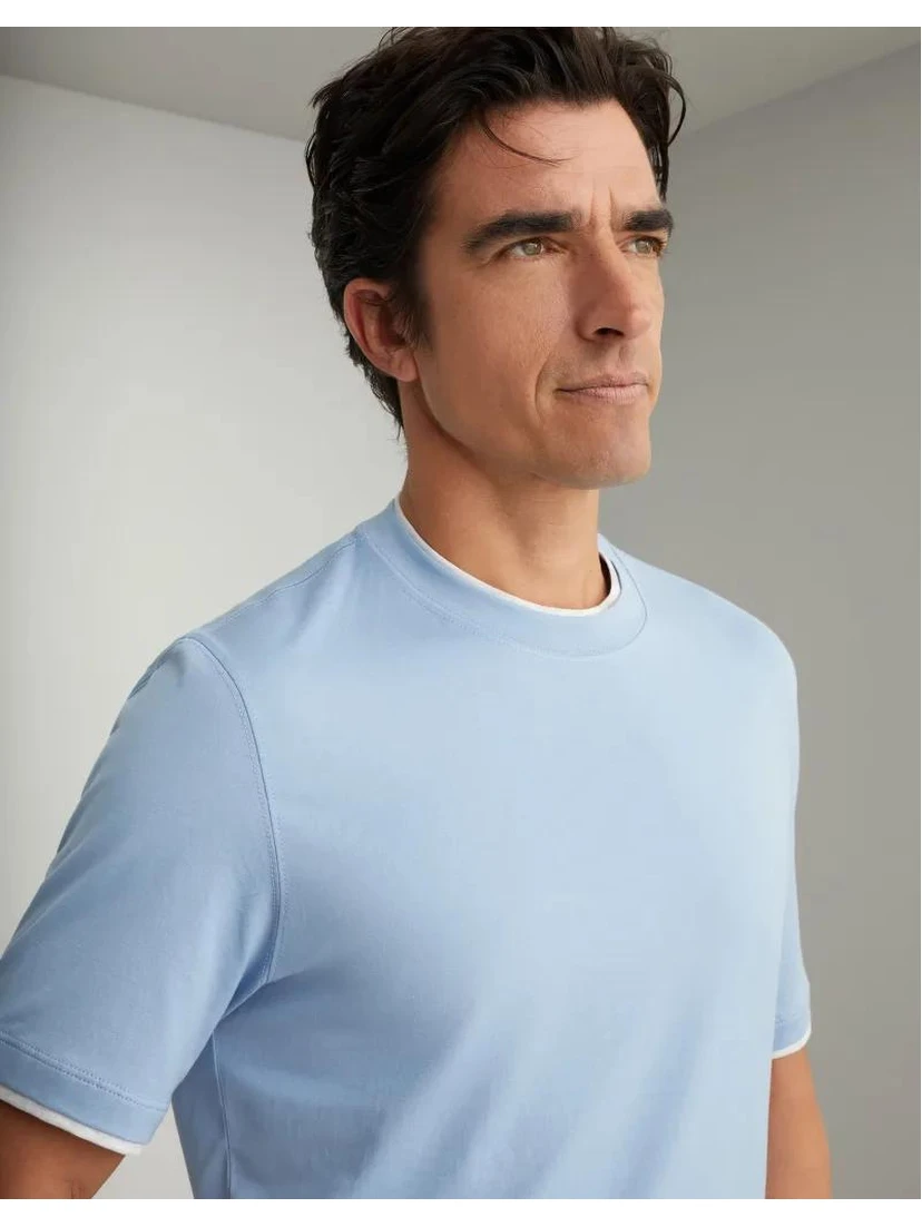 Bicolor Cotton T-Shirt