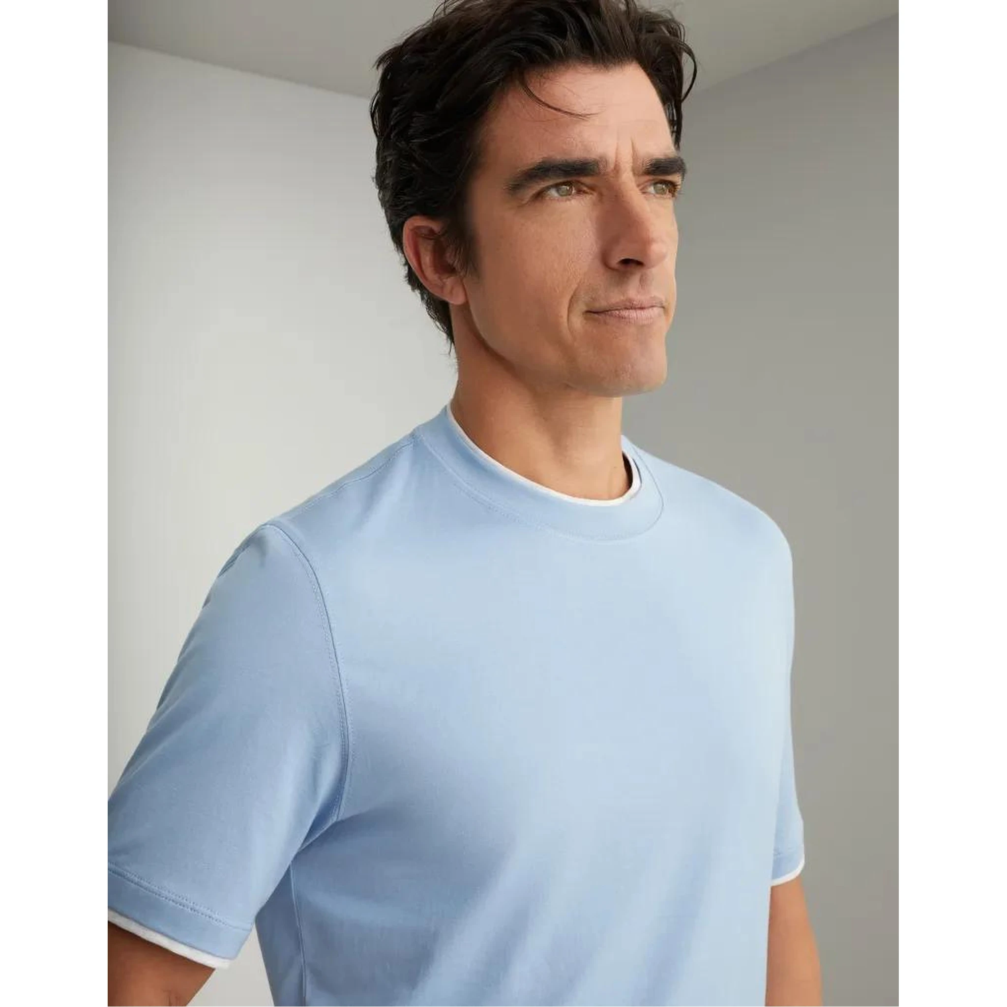 Bicolor Cotton T-Shirt