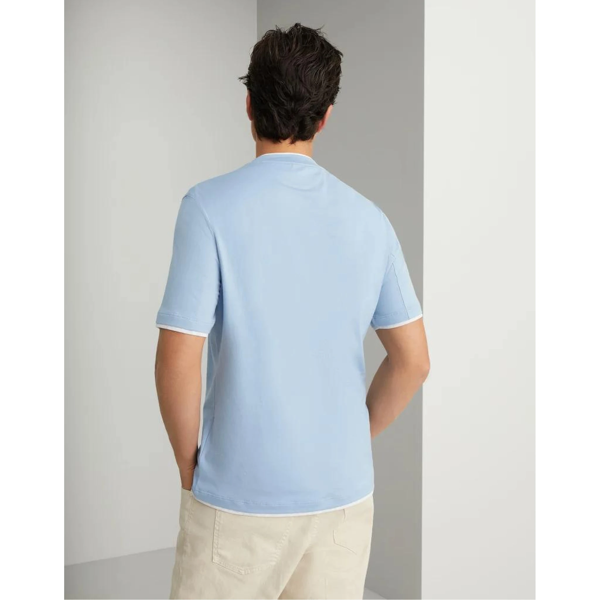 Bicolor Cotton T-Shirt