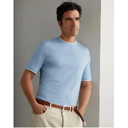 Bicolor Cotton T-Shirt