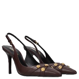 Brown Leather Pumps