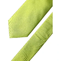 Neon Green Silk Satin Wide Adjustable Men Necktie Tie