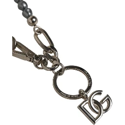 Silver Tone Chain Signature DG Logo Pendant Necklace