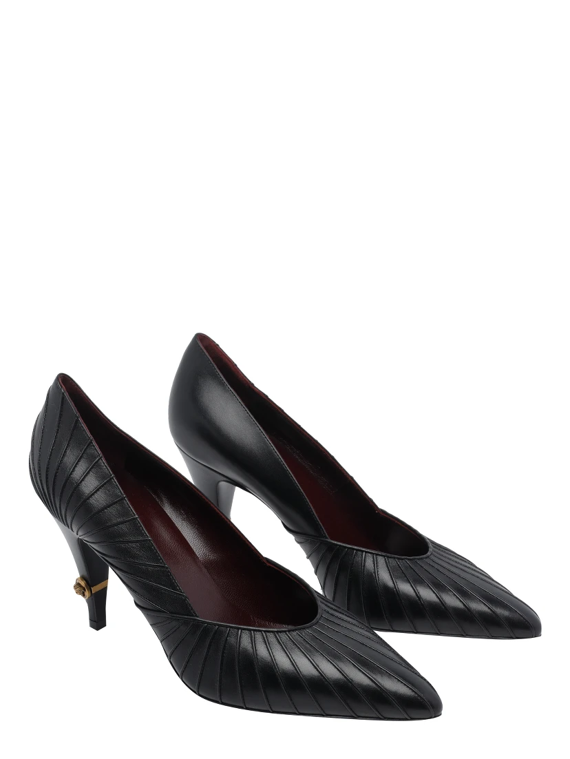 Versace With Heel Black gold