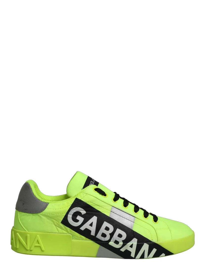 Green Logo Tape Low Top Portofino Sneakers Shoes