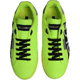 Green Logo Tape Low Top Portofino Sneakers Shoes