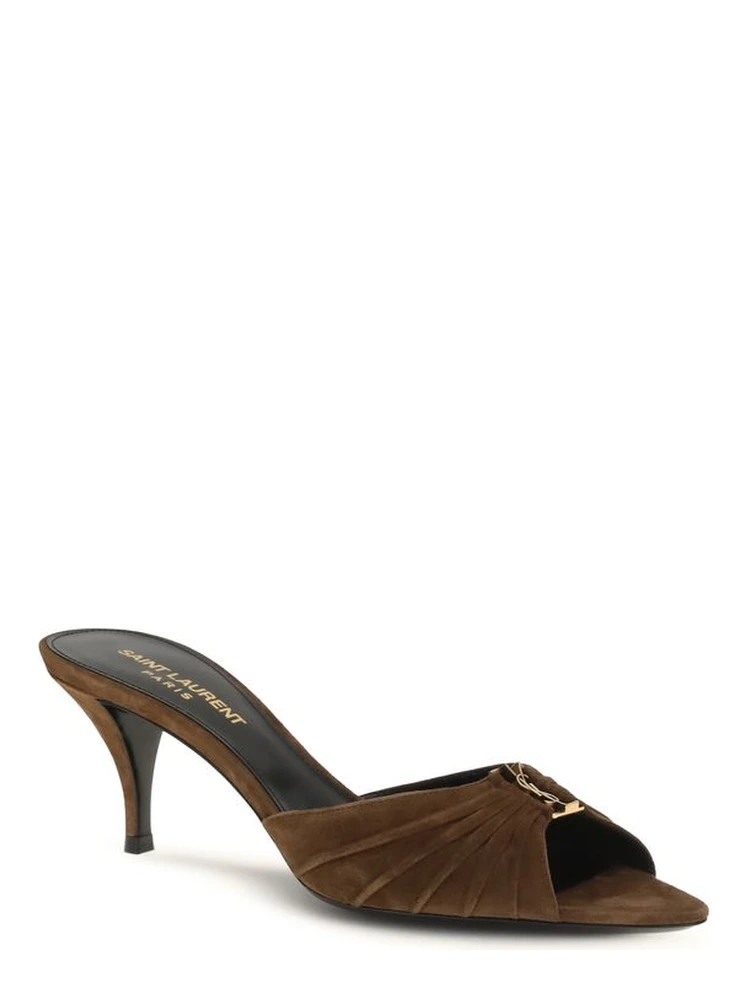Brown Calf Leather Bos Taurus Stiletto Heel Sandals alternative