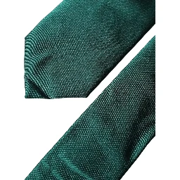 Dark Green Satin Silk Adjustable Women Tied Necktie Tie