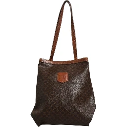 Macadam Canvas Shoulder Tote Bag