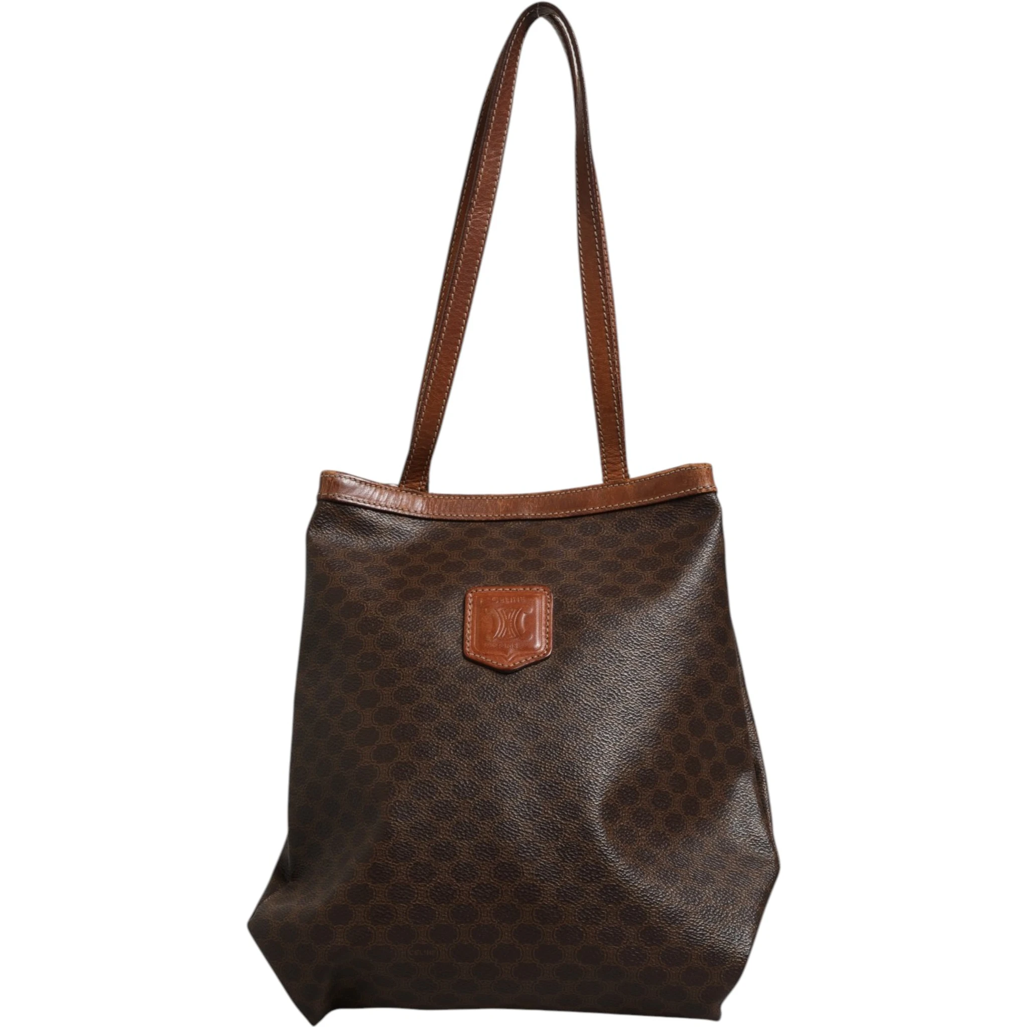 Macadam Canvas Shoulder Tote Bag