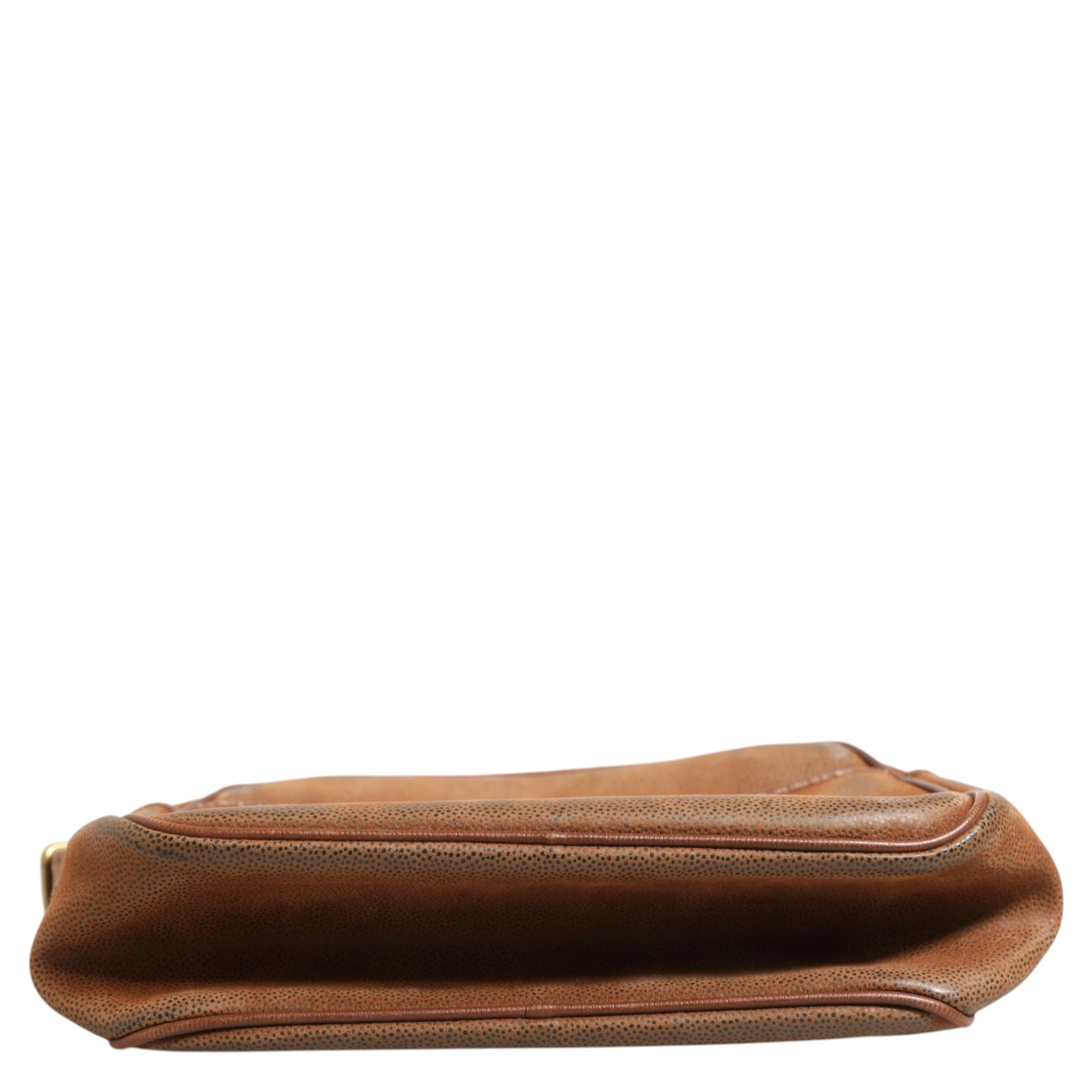 Brown and Gold Crossbody Bag