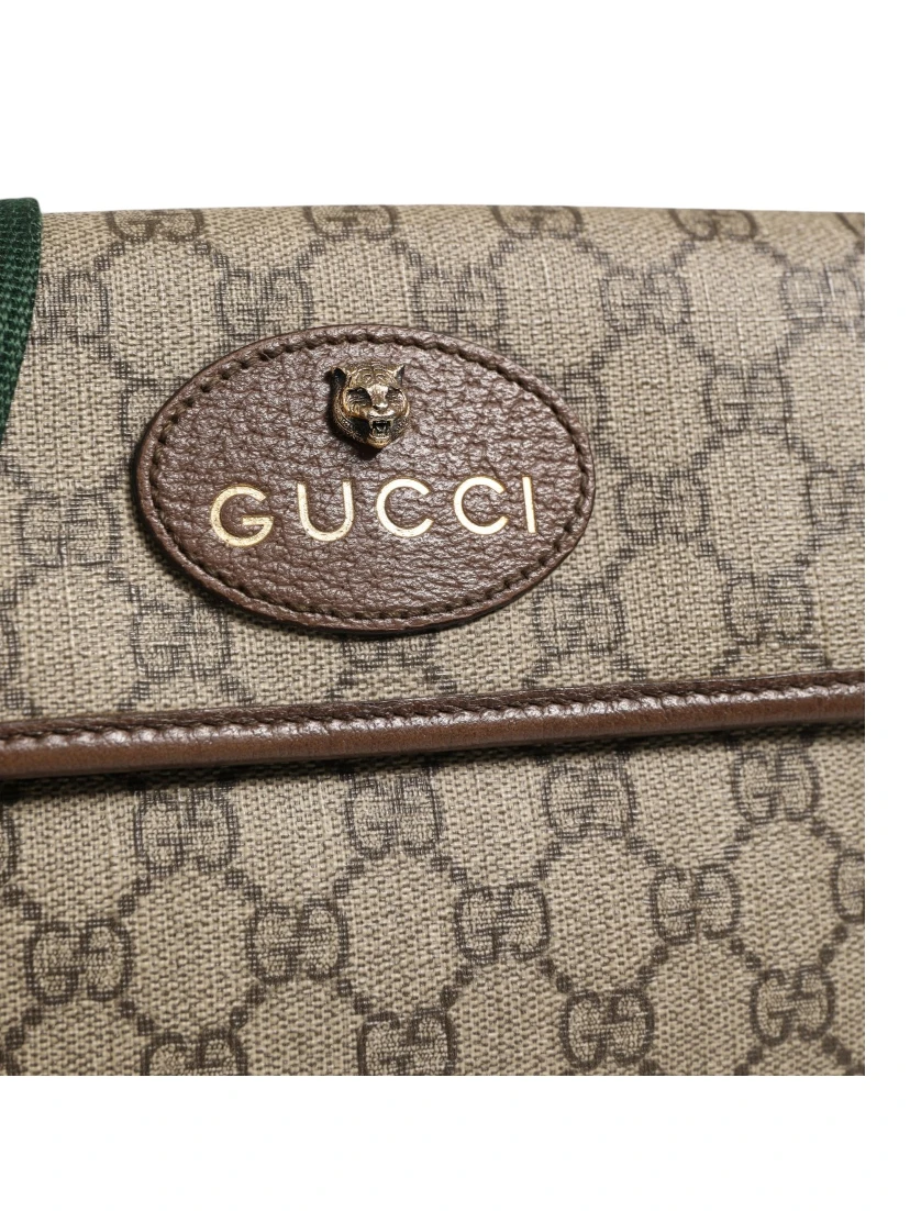 Supreme Monogram Neo Vintage Web Belt Bag Brown
