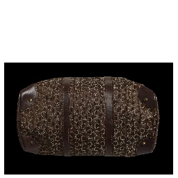 Dark brown and Gold logo duffel