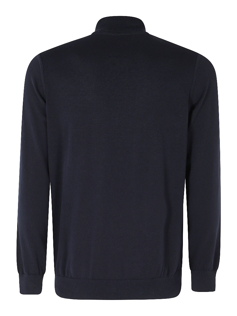 MAGLIA BOMBER ZIP CREPE COTONE