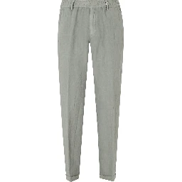 PANTA LACCIO LINO ELASTICO IN VITA