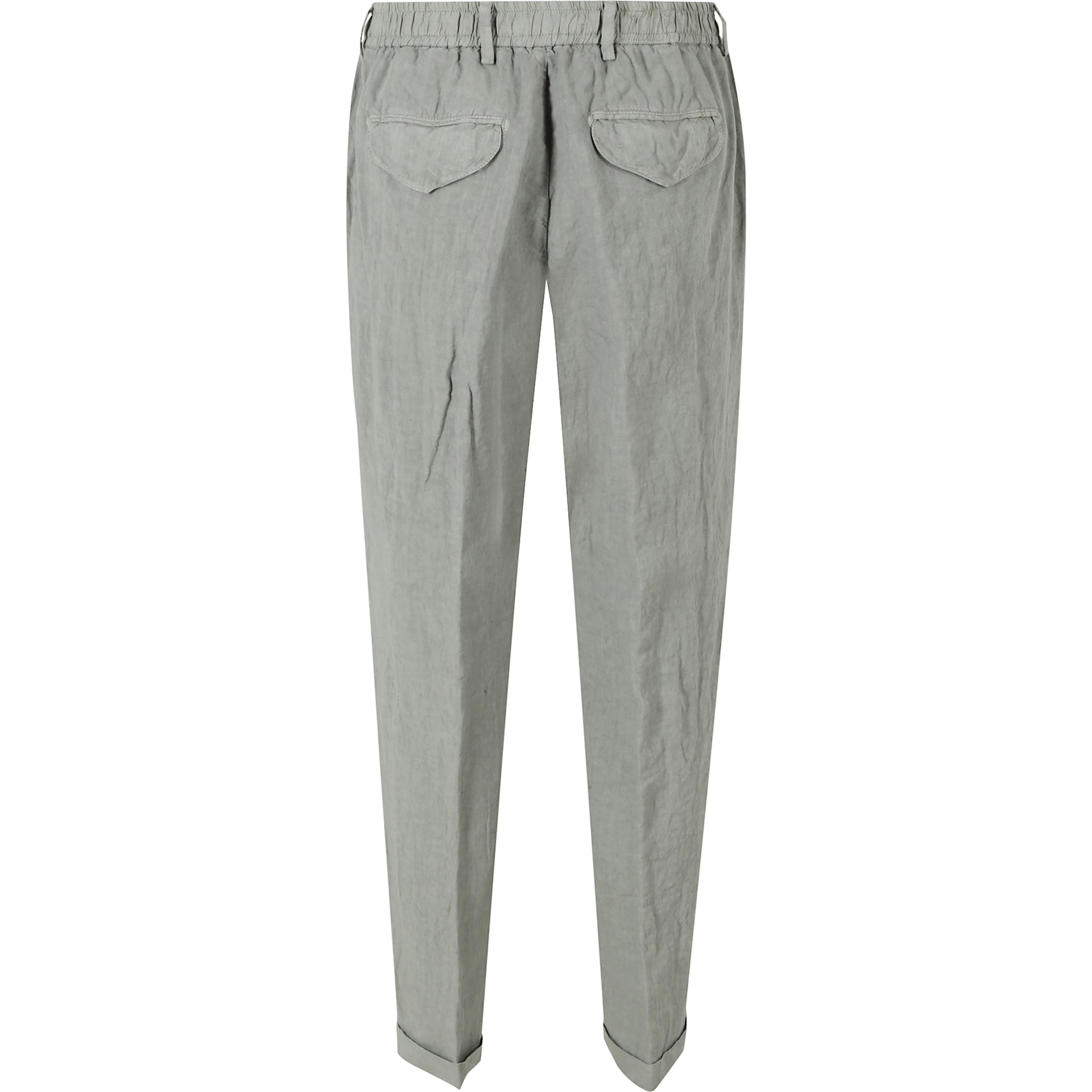 PANTA LACCIO LINO ELASTICO IN VITA