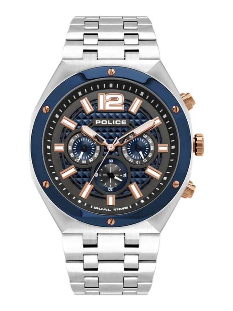 Gray Stainless Steel Dress Watch