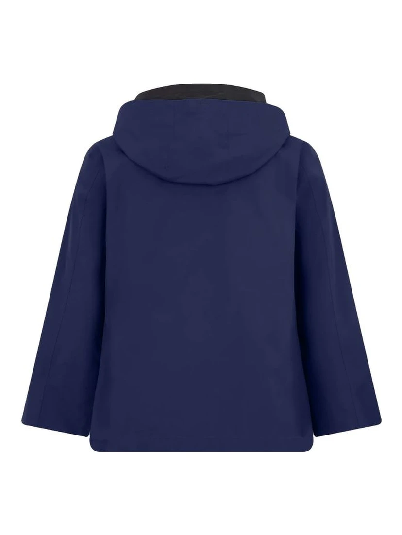 Blue Polyester Rain Coat