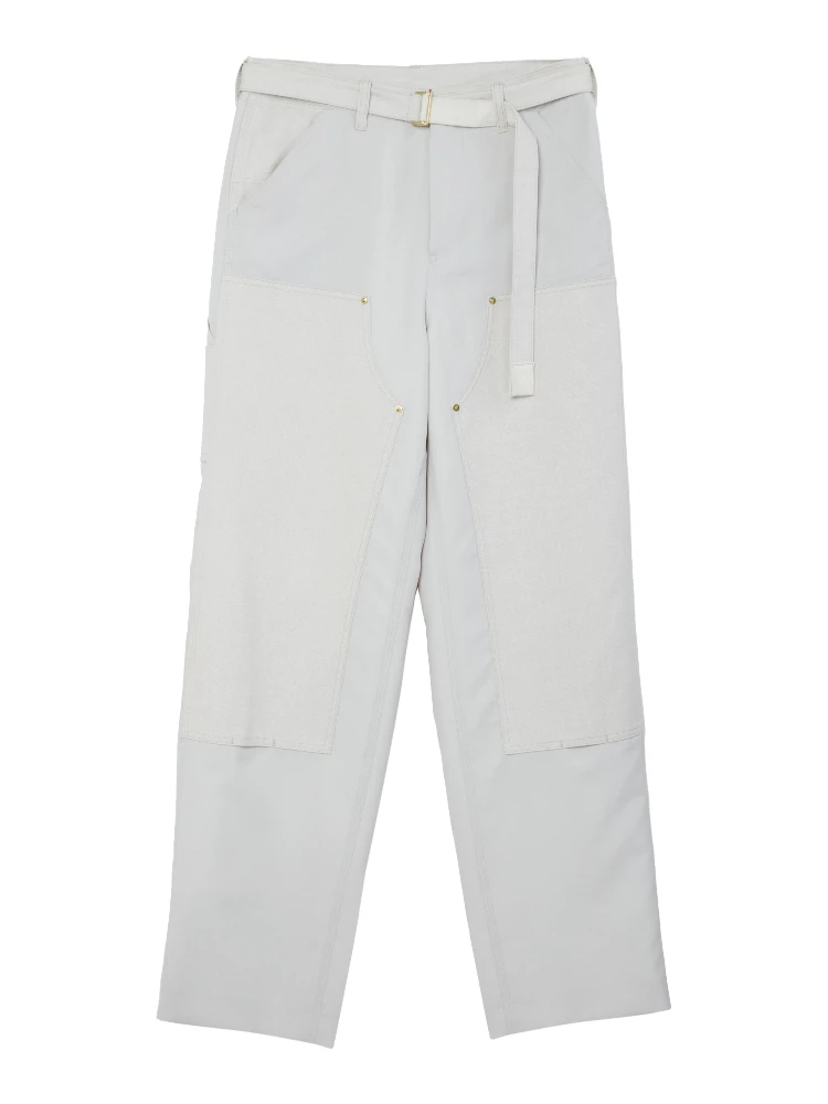 SACAI X CARHARTT WIP Trousers White