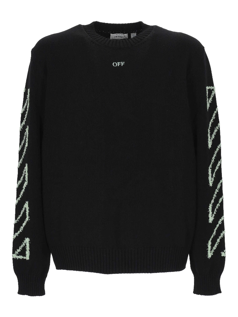 Off White Sweaters Black