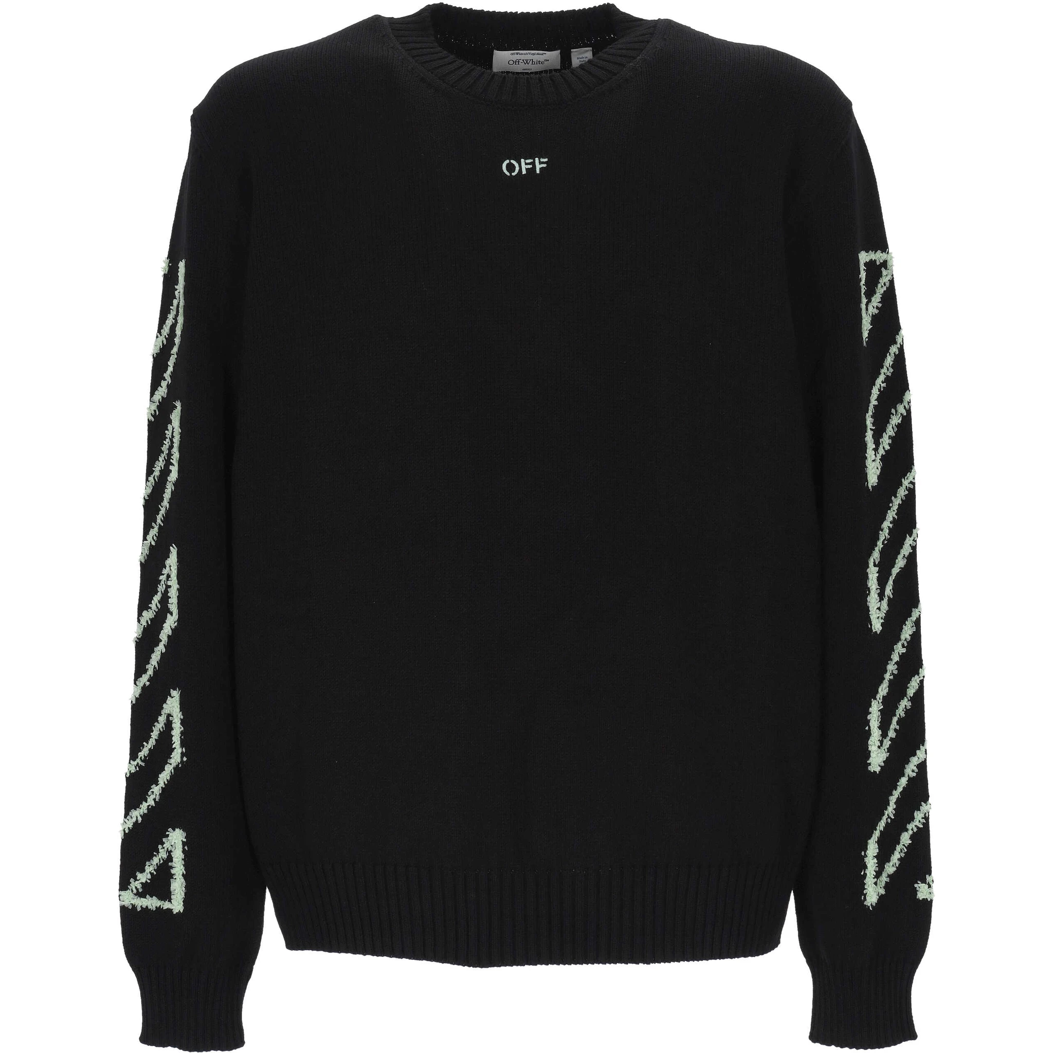 Off White Sweaters Black