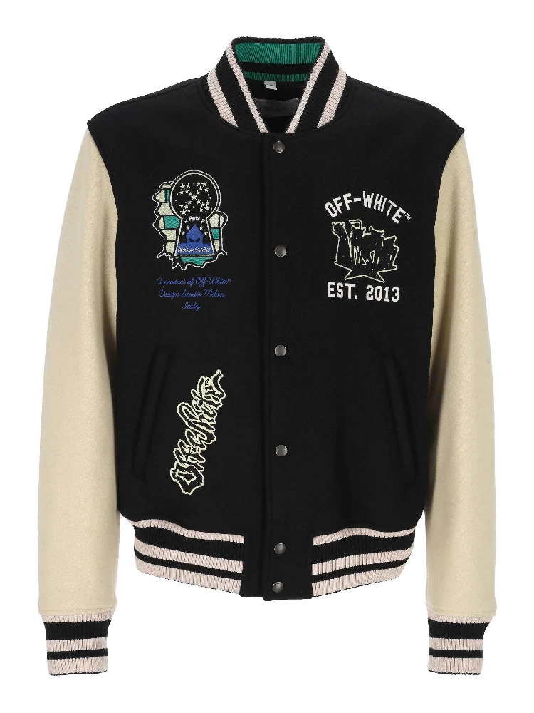 Off White Jackets Black