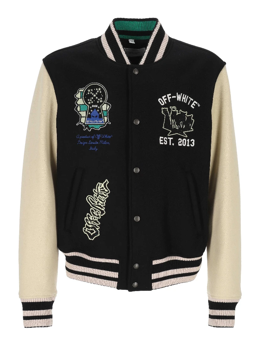 Off White Jackets Black