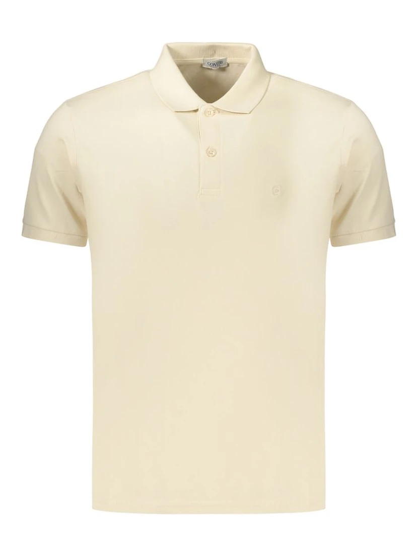 Beige Cotton Polo Shirt