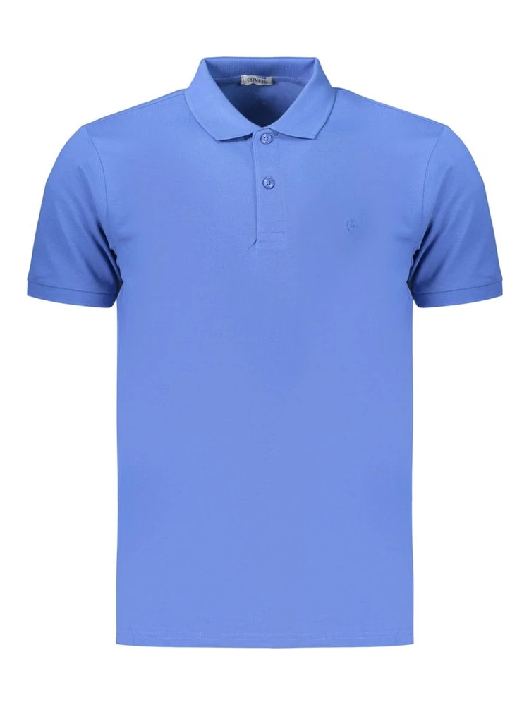 Blue Cotton Polo Shirt