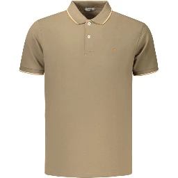 Brown Cotton Polo Shirt