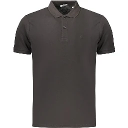 Black Cotton Polo Shirt